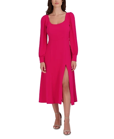 julia jordan Women's Long-Sleeve Midi Dress