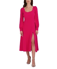 julia jordan Women's Long-Sleeve Midi Dress
