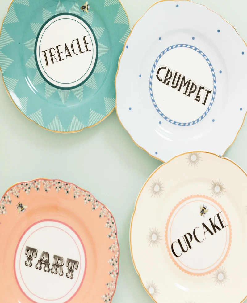 Yvonne Ellen Cheeky Cake Plates, Set of 4
