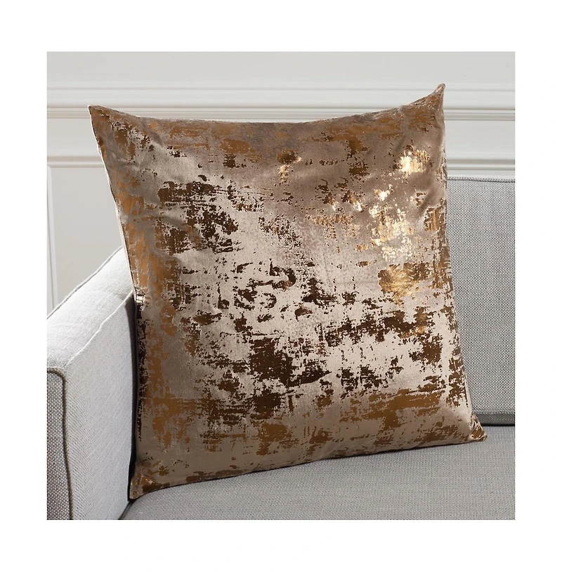 Safavieh Edmee Metallic 24" x 24" Pillow