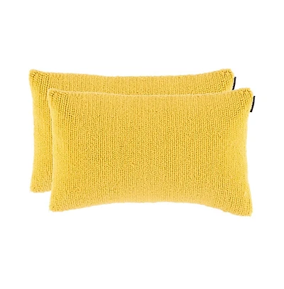Safavieh Indoor/Outdoor Soleil Solid 12" x 20" Pillow (Set of 2)