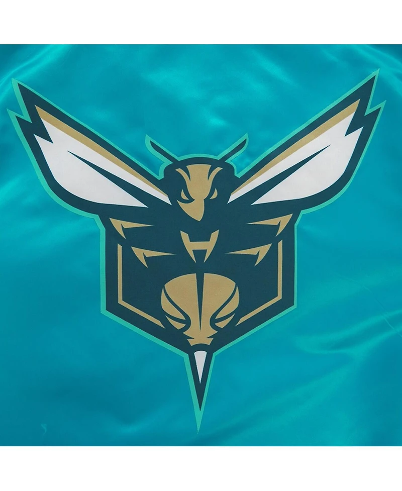 Men's Pro Standard Teal Charlotte Hornets 2023/24 City Edition Satin Full-Snap Jacket