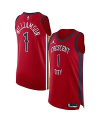 Men's Jordan Zion Williamson Red New Orleans Pelicans Authentic Jersey - Association Edition