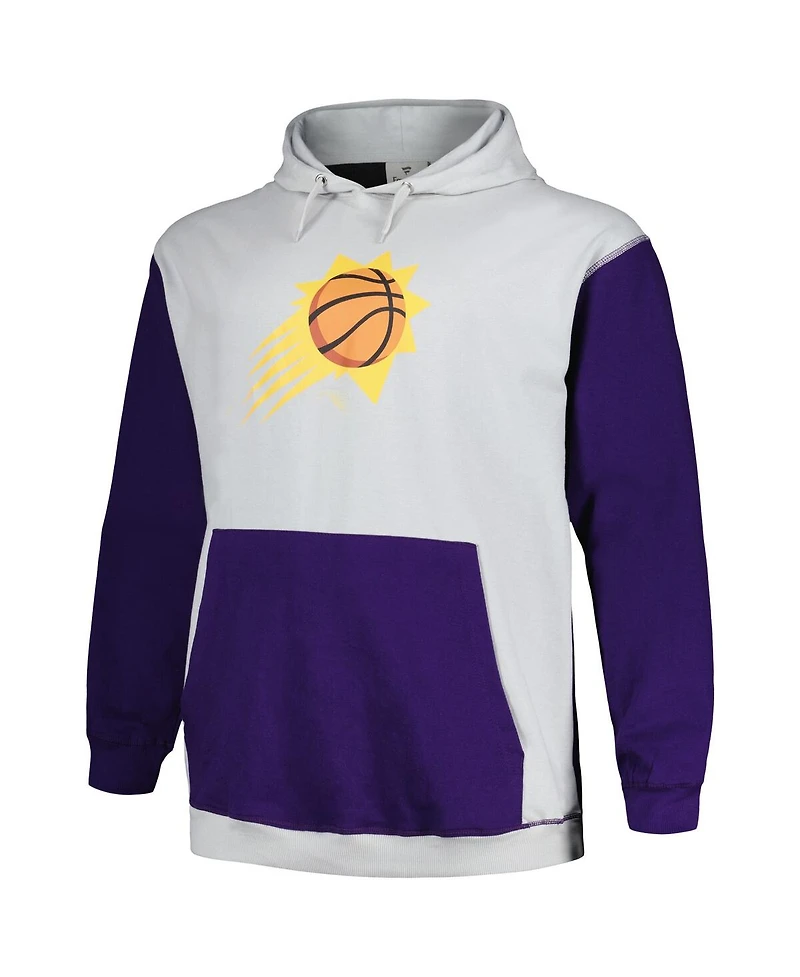 Men's Fanatics Purple, Silver Phoenix Suns Big and Tall Primary Arctic Pullover Hoodie