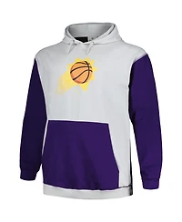 Men's Fanatics Purple, Silver Phoenix Suns Big and Tall Primary Arctic Pullover Hoodie
