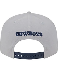 Men's New Era Gray, Navy Dallas Cowboys Band 9FIFTY Snapback Hat