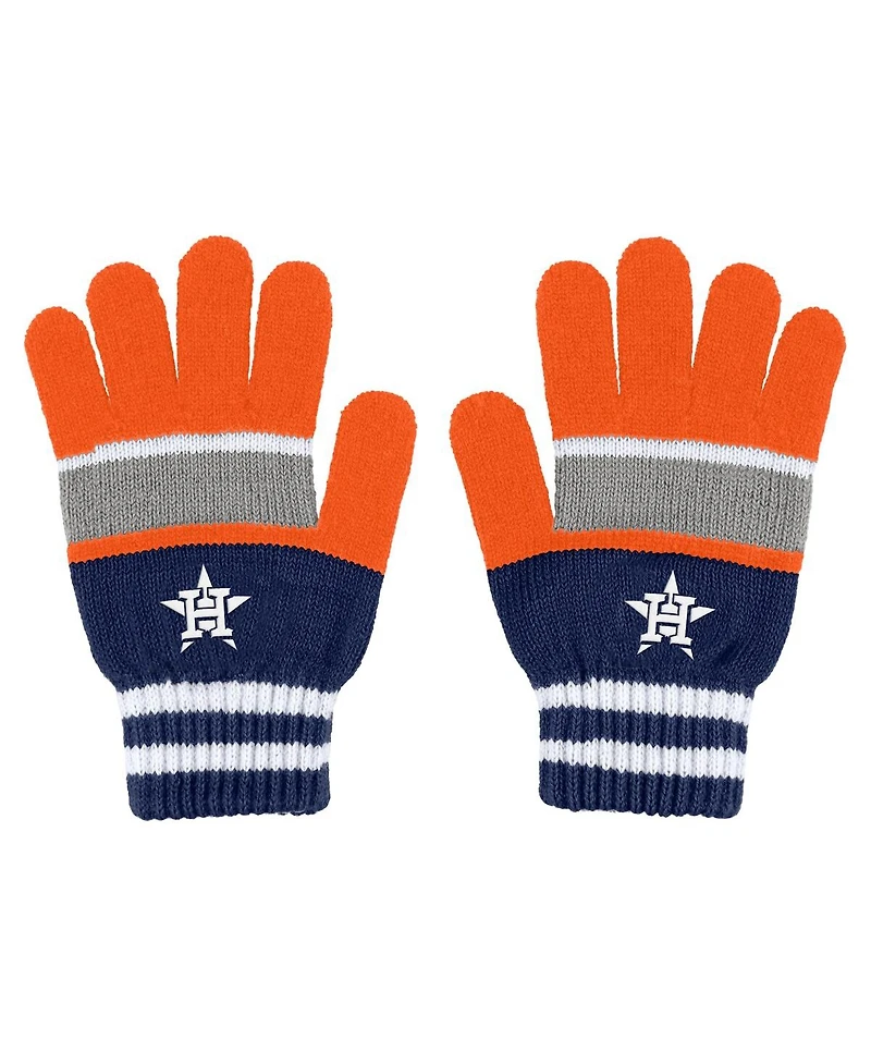 Women's Wear by Erin Andrews Houston Astros Stripe Glove and Scarf Set