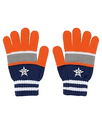 Women's Wear by Erin Andrews Houston Astros Stripe Glove and Scarf Set