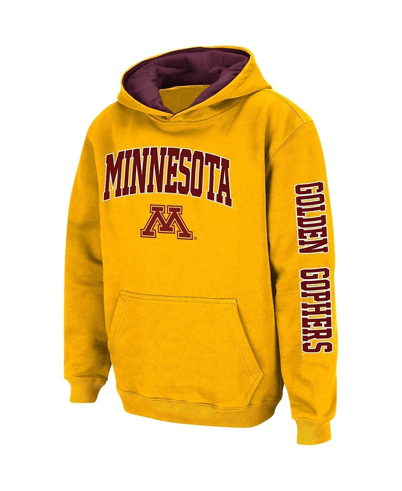 Colosseum Big Boys Minnesota Golden Gophers 2-Hit Pullover Hoodie
