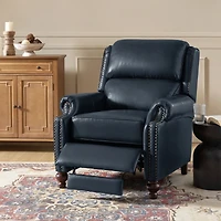 Franco Genuine Leather Manual Recliner