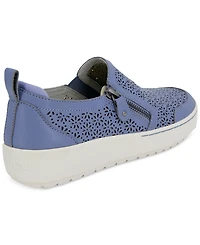 Jambu Women's July Wide Slip- On Zip Sneakers