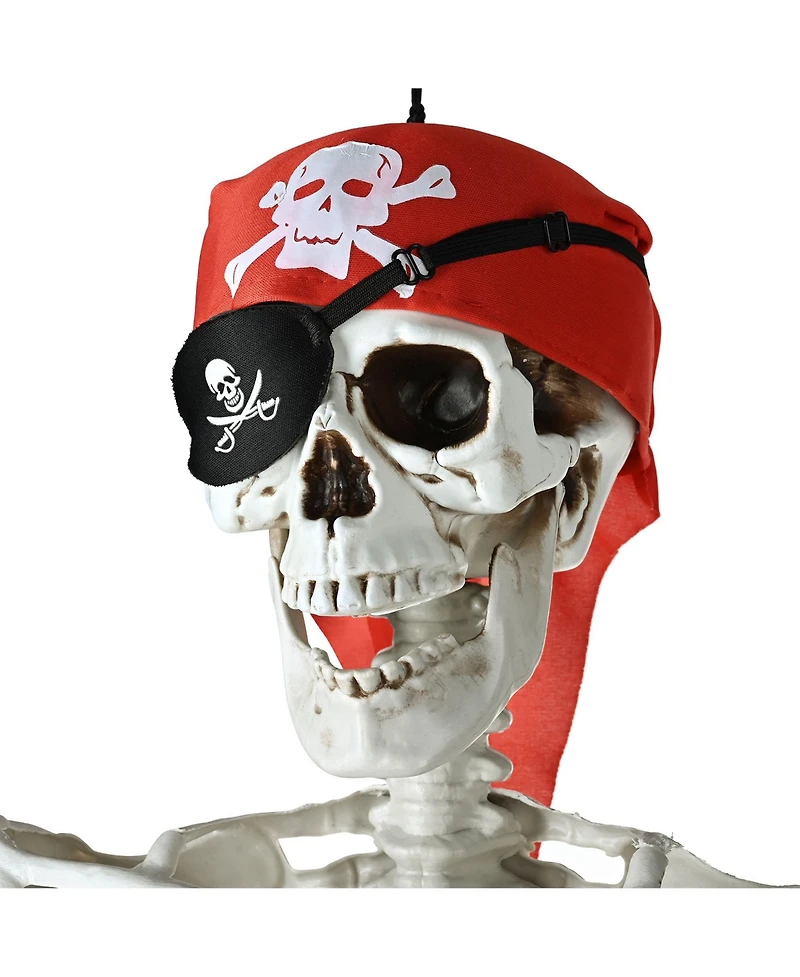 Yescom 2PCS Pirate Life Size Skeleton Poseable Full Size Halloween Party Decoration Haunted House 2024