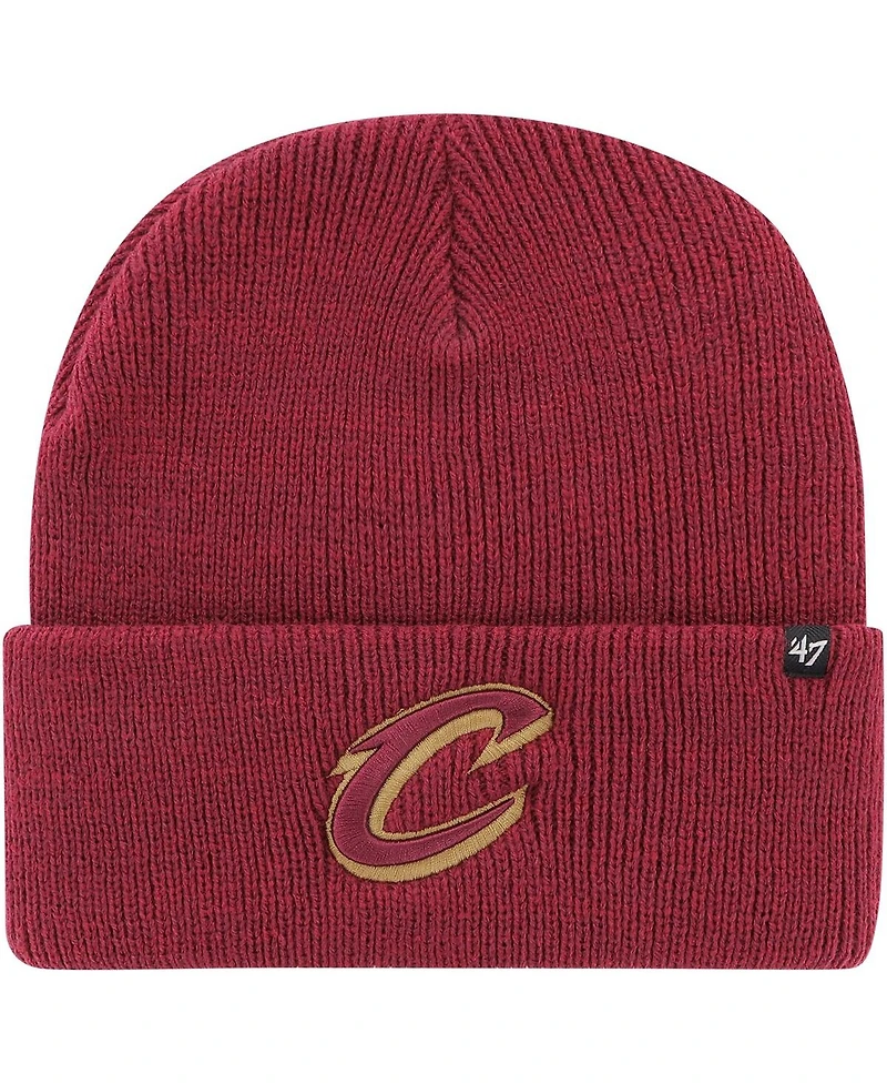 Men's '47 Brand Wine Cleveland Cavaliers Brain Freeze Cuffed Knit Hat