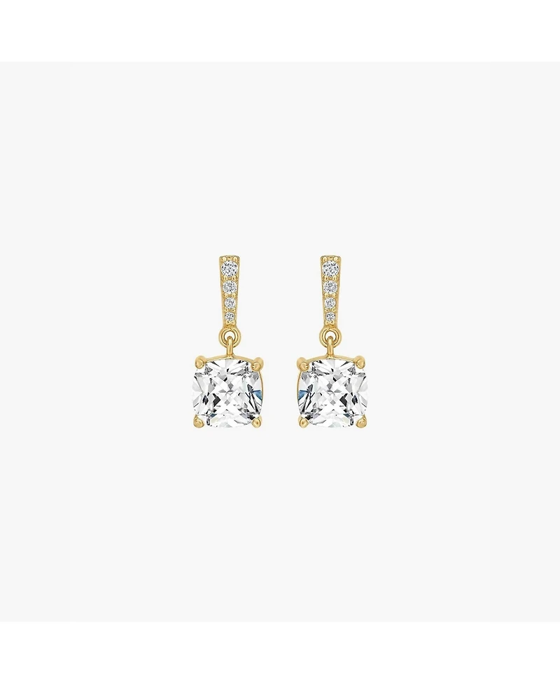 Audrey Square Crystal Dangling Earrings
