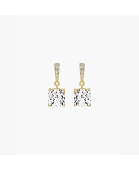 Audrey Square Crystal Dangling Earrings