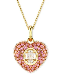 Swarovski Gold-Tone Hyperbola Pendant Octagon Cut Necklace, 15" + 2-3/4" extender
