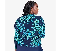 Calypsa Plus Half-Zip Nora Swim Top