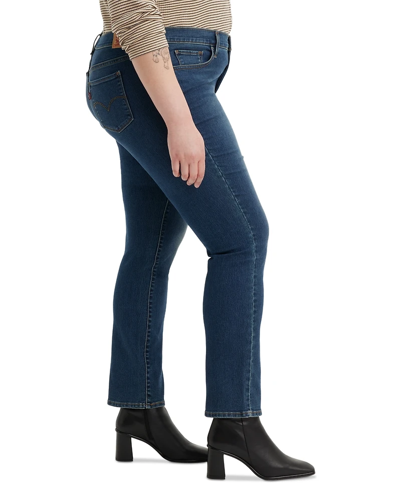 Levi's Trendy Plus 314 Mid-Rise Shaping Straight-Leg Jeans