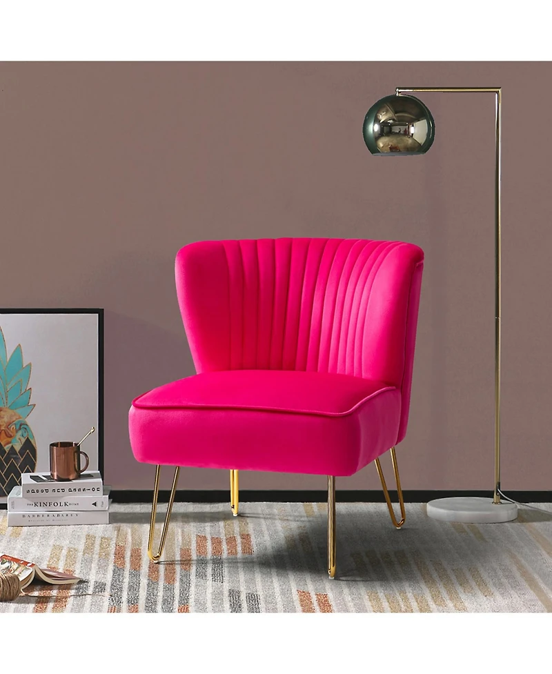 Wooden Upholstery Barto Side Chair with Tufted Back