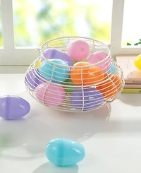 Glitzhome 60 Pack 3" H Easter Plastic Fillable Eggs in 6 Assorted Colors, 10 of Each