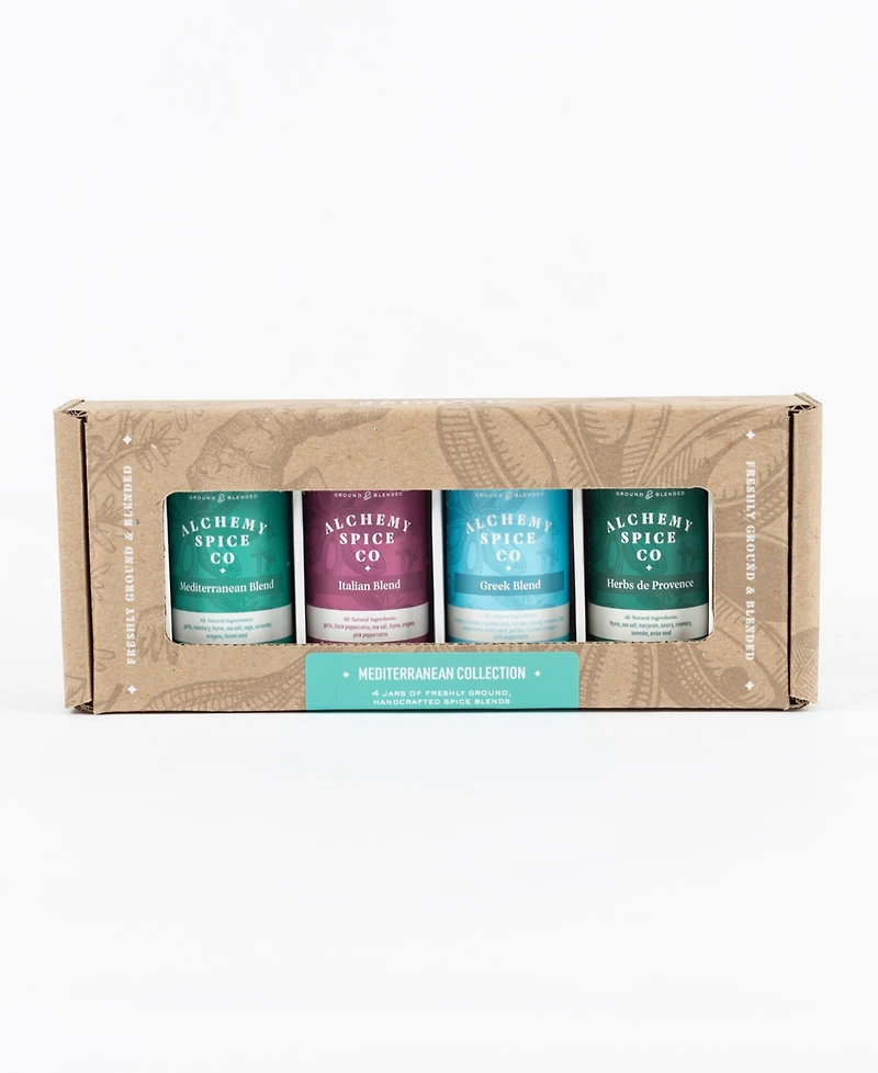 Alchemy Spice Mediterranean Spice Blend Collection Gift Set, 4 Piece