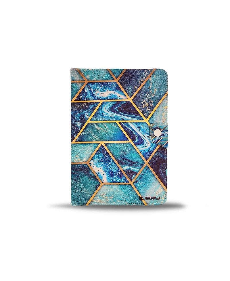 New Linsay 10.1" Tablet Octa Core 128GB Bundle with "Art and Ocean" Defender Case Newest Android 14 Google Certified