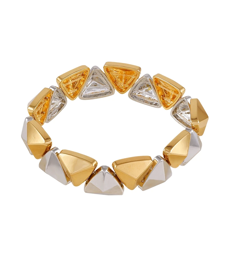 T Tahari Two-Tone Chunky Stretch Bracelet