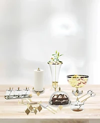 Classic Touch Glass Vase with Symmetrical Design Base
