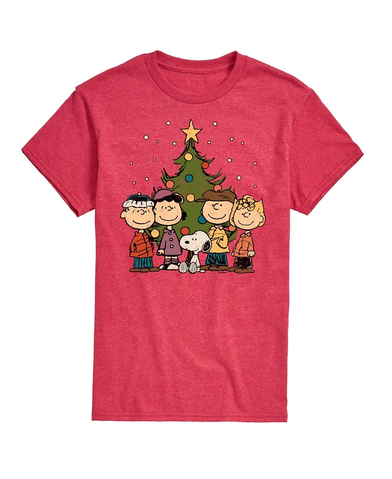 Airwaves Men's Peanuts Holidays Short Sleeve T-shirt
