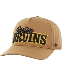 Men's '47 Brand Tan Boston Bruins Barnes Hitch Adjustable Hat