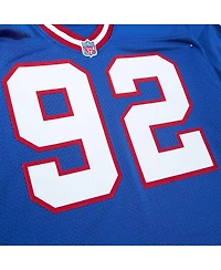 Men's Mitchell & Ness Michael Strahan Royal New York Giants 2004 Authentic Throwback Retired Player Jersey
