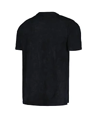 Men's and Women's The Wild Collective Black Distressed Boston Celtics Tour Band T-shirt