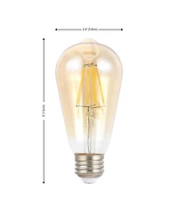 Vintage Like Non-Dimmable ST58 4-Watt Led Edison Glass Bulbs with E26 Base (Pack of 4)