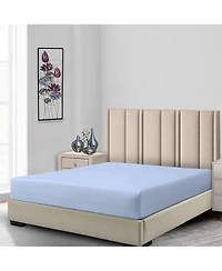 Low Profile Fitted Sheet (7-10 Inches) 100% Cotton Sateen Made Usa, Twin Xl