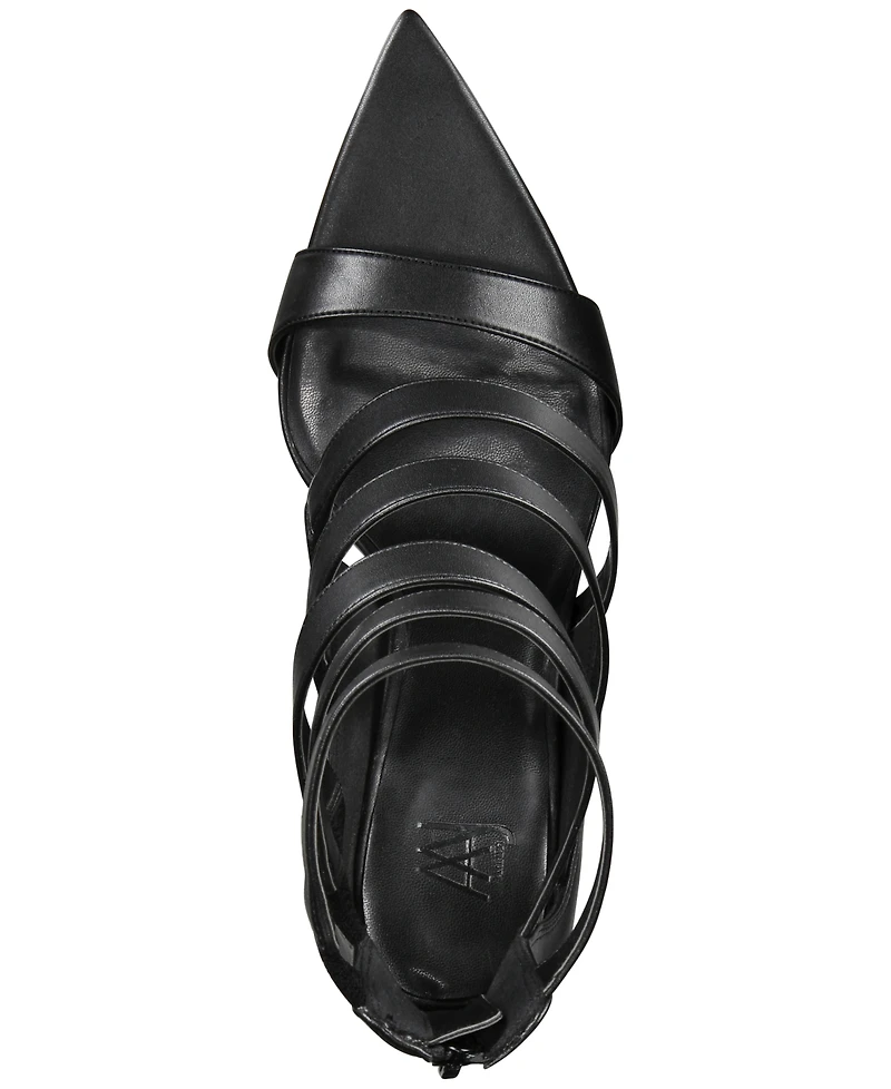 Aaj by Aminah Women's Natalya Pointed-Toe Strappy Dress Sandals