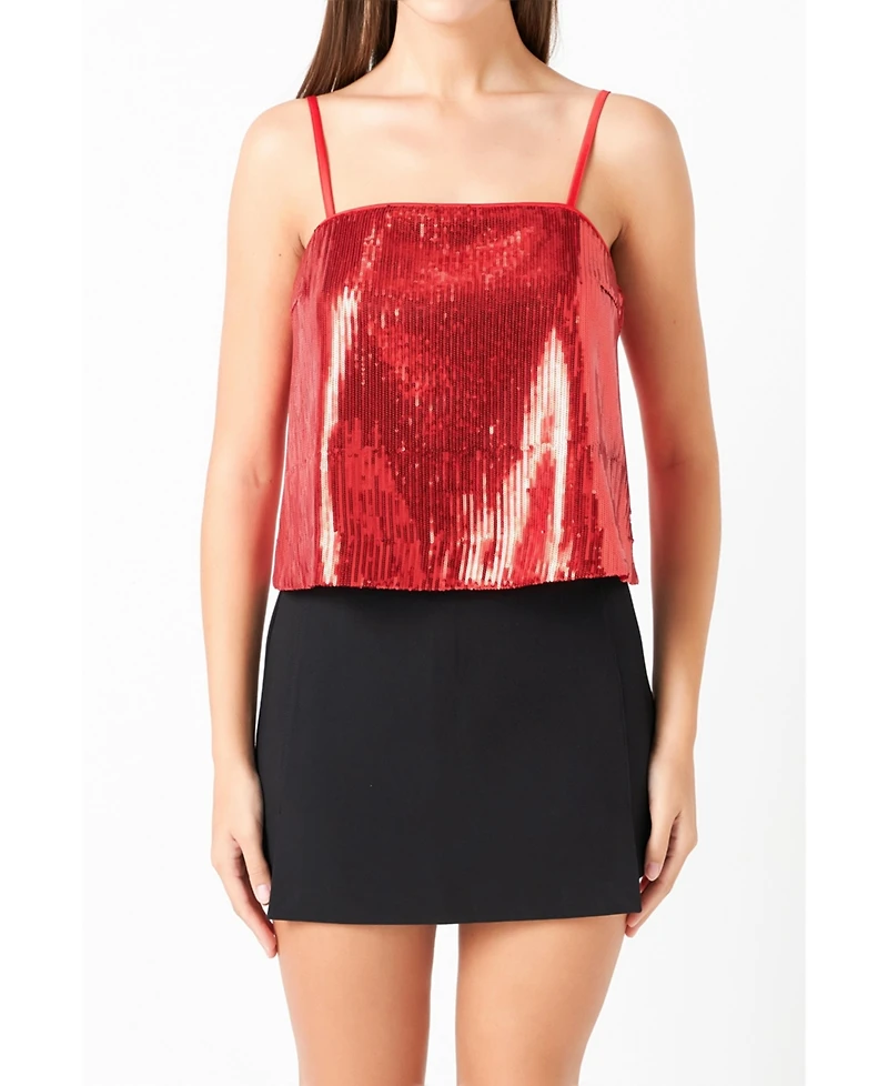 Women's Sequins Top