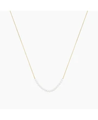 Sterling Silver 18k Gold Plated Rosalie Cultured Pearl Necklace