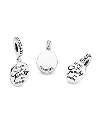Pandora Sterling Silver Friends Are Family Dangle Charm