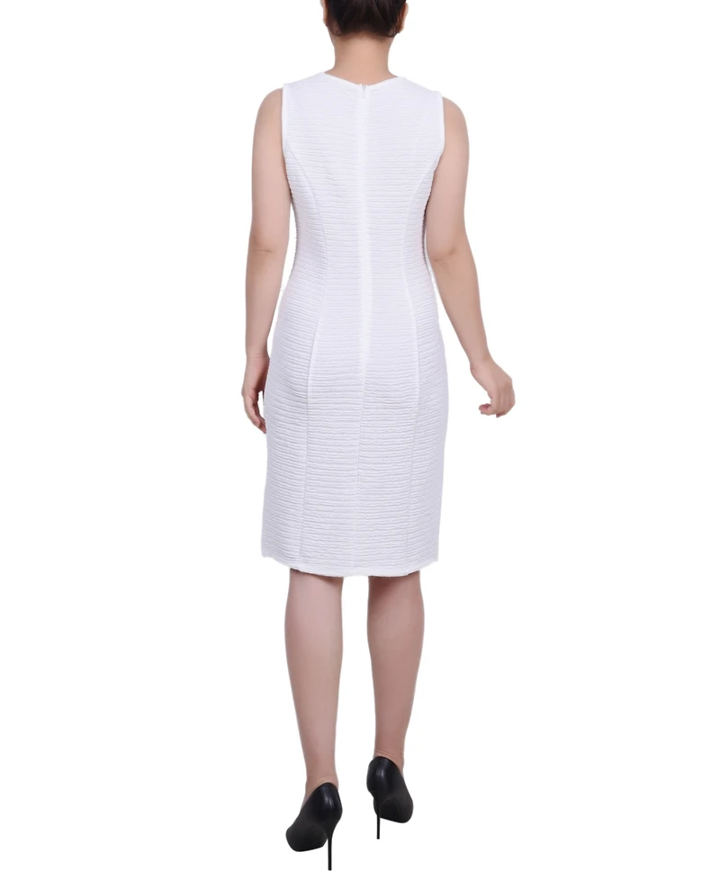 Ny Collection Women's Novelty Knit and Lace Dress, 2 Piece Set