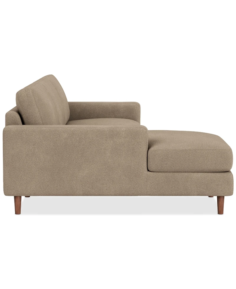 Closeout! EQ3 Oskar 2-Pc. Fabric Sectional Sofa