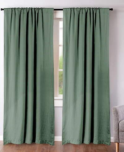 Levtex Washed Linen Relaxed Solid Window Panel Set, 50" x 84"