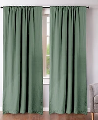 Levtex Washed Linen Relaxed Solid Window Panel Set, 50" x 84"