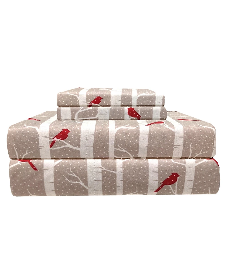 Shavel Micro Flannel Printed -Pc. Sheet Set