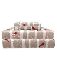 Shavel Micro Flannel Printed -Pc. Sheet Set