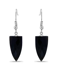 Macys Silver Plated Multi Genuine Stone Earrings