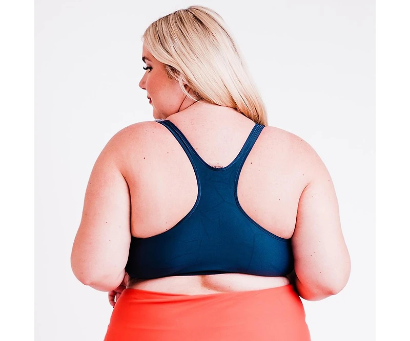 Calypsa Plus Racerback Swim Bra with Removable Cups