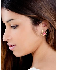 Sanrio Hello Kitty My Melody Heart Hoop Earrings