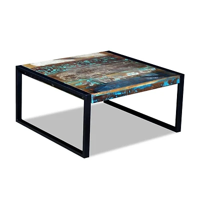 Coffee Table Solid Reclaimed Wood 31.5"x31.5"x15.7"
