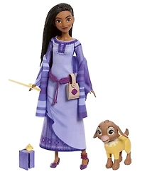 Disney's Wish Asha of Rosas Adventure Pack Fashion Doll, with Animal Friends and Accessories