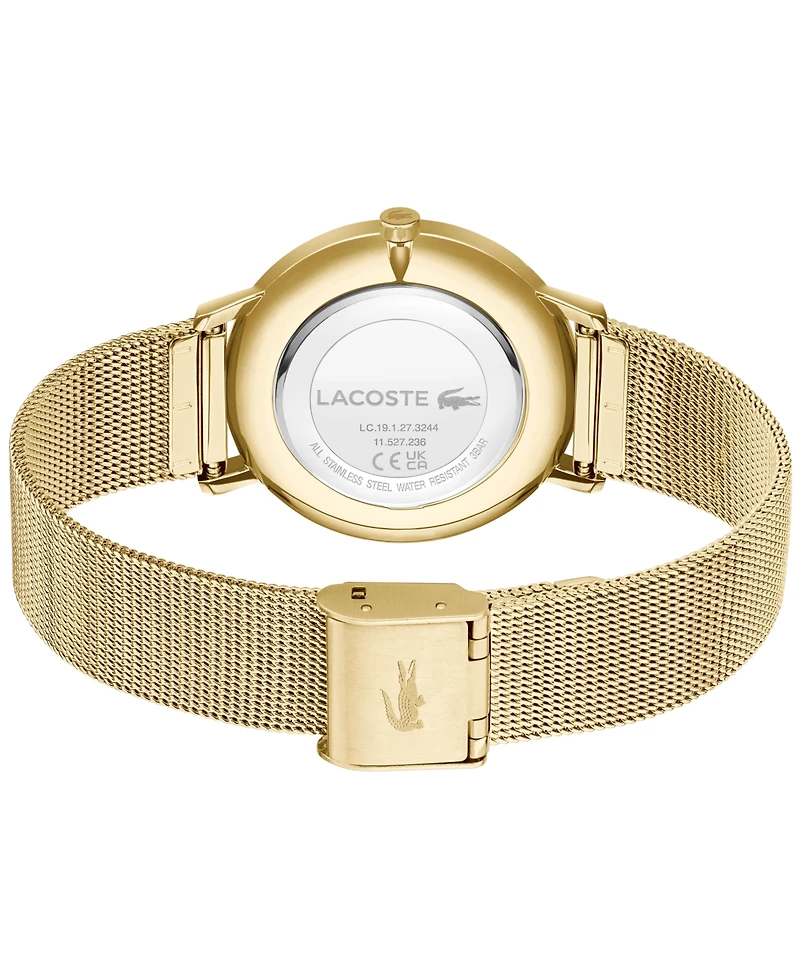 Lacoste Women's Crocorigin Quartz Gold-Tone Stainless Steel Bracelet Watch 35mm